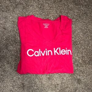 Calvin Klein Women's Pink Tee